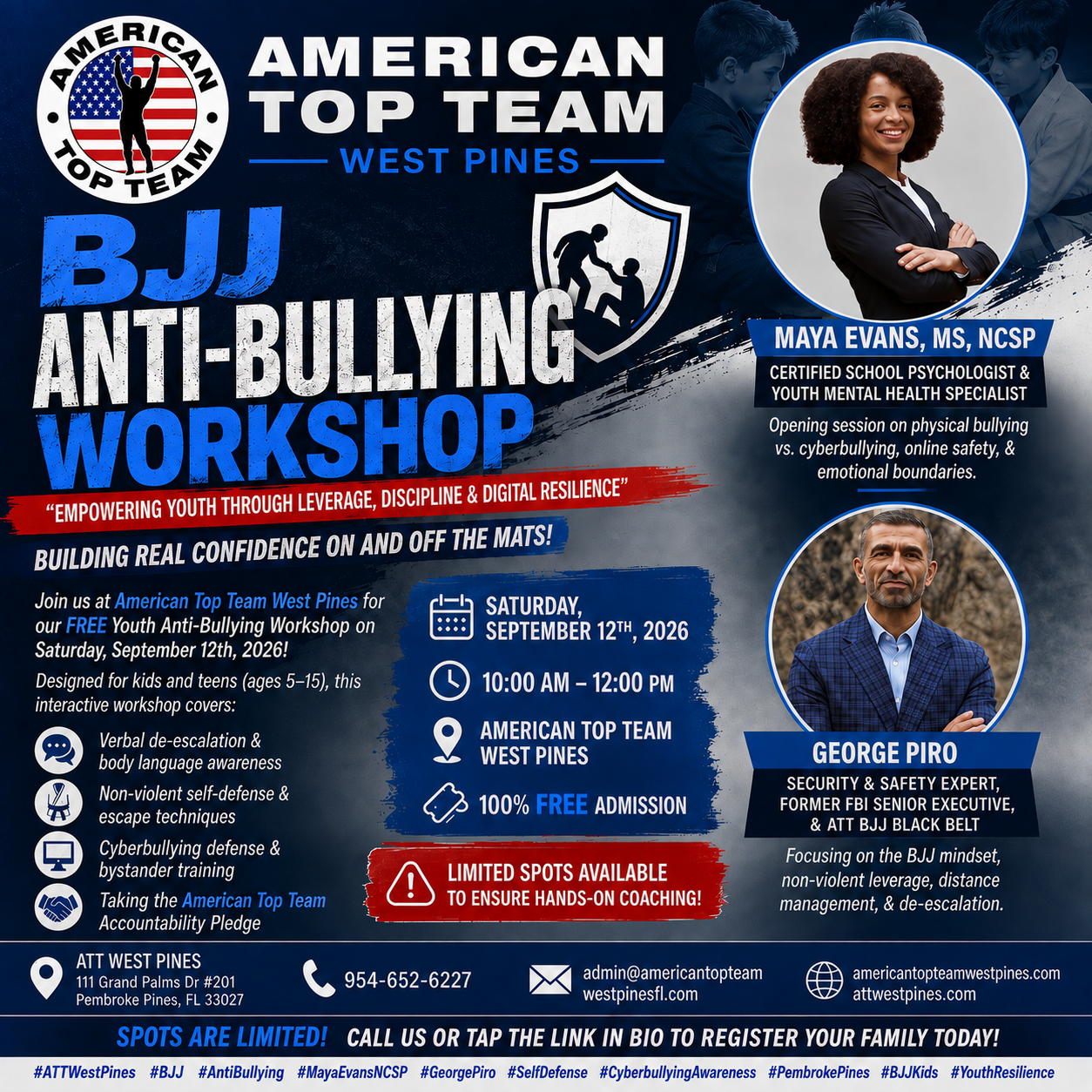 Youth Anti-Bullying Workshop community event at ATT West Pines